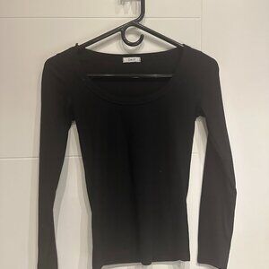 [3-PACK] - Camel, Blue, Black - Scoop Neck Long Sleeve Shirts